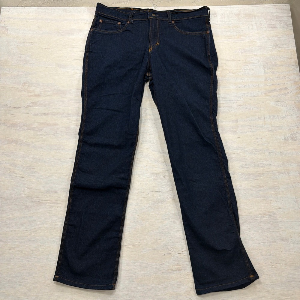 Origin Jeans Legit Fit Straight Leg Dark Wash Denim Blue Mens